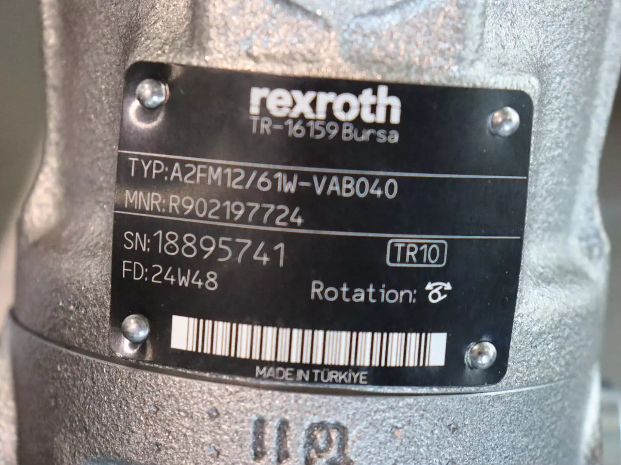 REXROTH A2FM12/61W-VAB040 - 유압 모터 자재 취급 장비 용 : 사진 4 REXROTH A2FM12/61W-VAB040 - 유압 모터 자재 취급 장비 용 : 사진 4