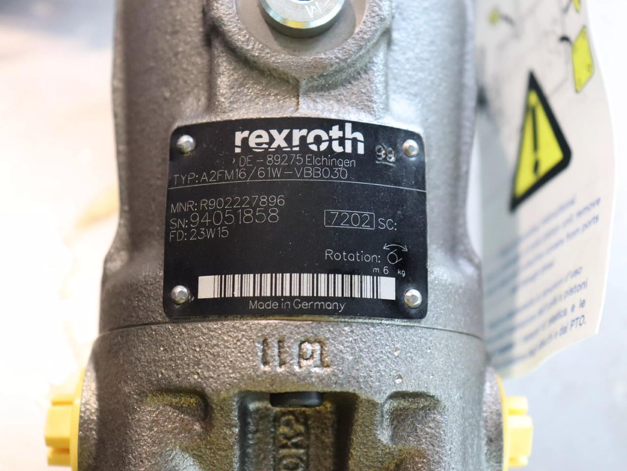 REXROTH A2FM16/61W-VBB030 - 예비 부속 건설기계 용 : 사진 4 REXROTH A2FM16/61W-VBB030 - 예비 부속 건설기계 용 : 사진 4