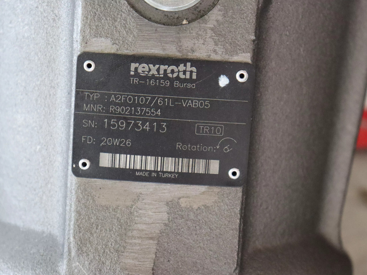 REXROTH A2FO107/61L-VAB05 - 유압 펌프 : 사진 4 REXROTH A2FO107/61L-VAB05 - 유압 펌프 : 사진 4