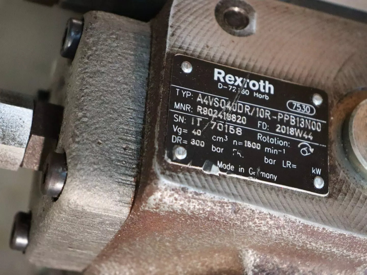 REXROTH A4VSO40DR/10R-PPB13N00 - 유압 모터 자재 취급 장비 용 : 사진 5 REXROTH A4VSO40DR/10R-PPB13N00 - 유압 모터 자재 취급 장비 용 : 사진 5