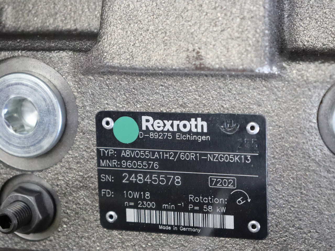 REXROTH A8VO55LA1H2/60R1-NZG05K13 - 유압 펌프 자재 취급 장비 용 : 사진 4 REXROTH A8VO55LA1H2/60R1-NZG05K13 - 유압 펌프 자재 취급 장비 용 : 사진 4