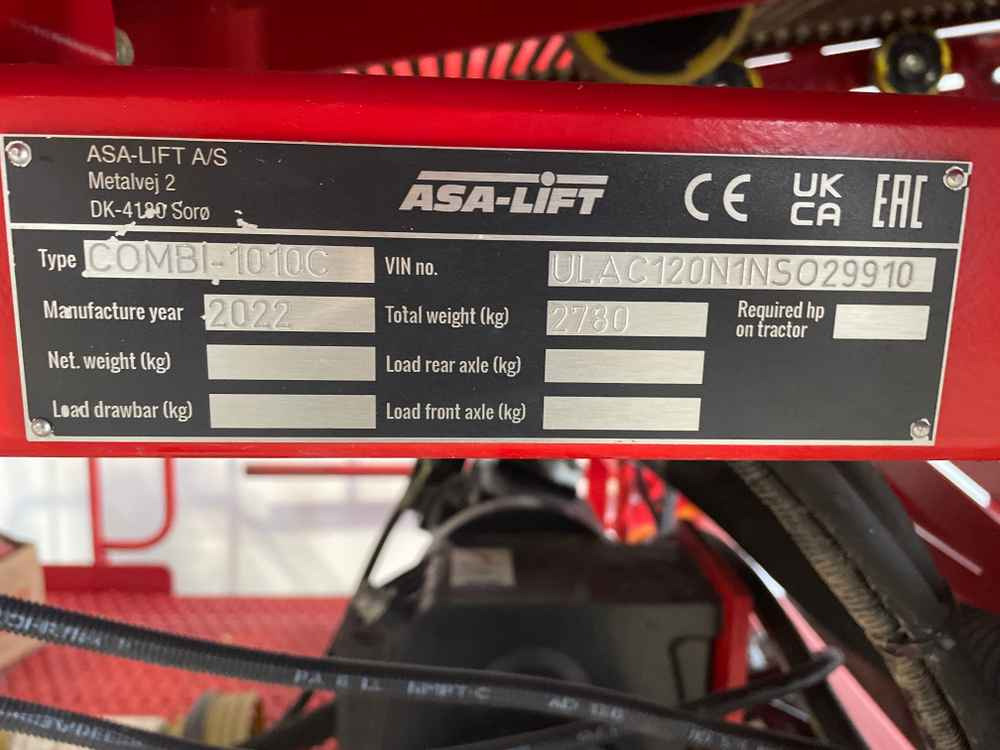 ASA-Lift Combi-1010C - 수확기 부착물 : 사진 2 ASA-Lift Combi-1010C - 수확기 부착물 : 사진 2