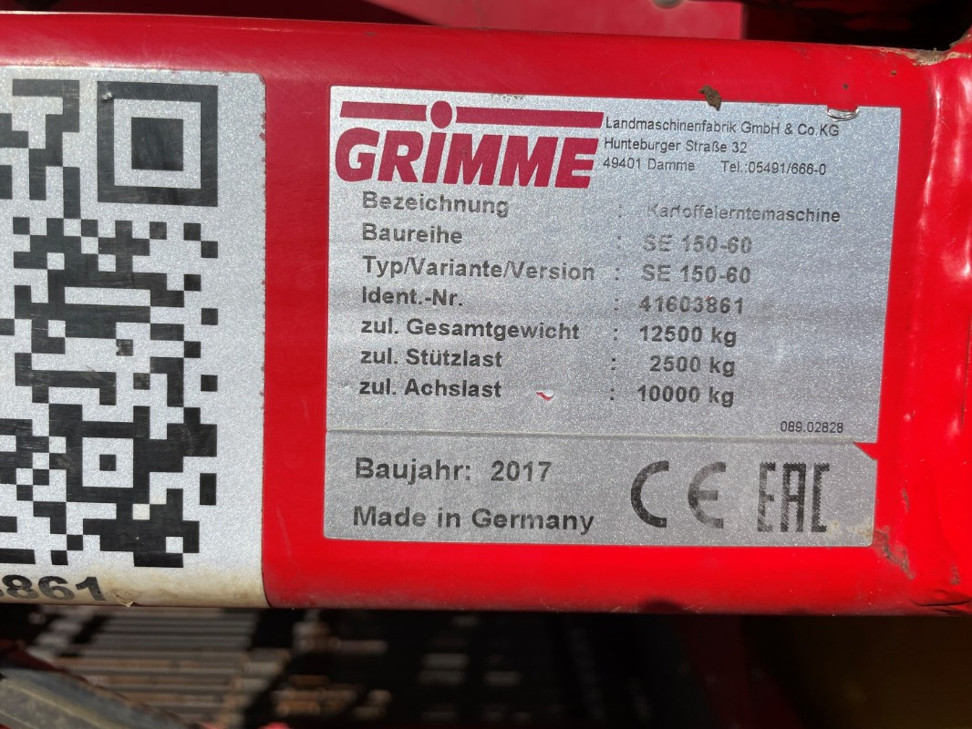 Grimme SE 150-60 UB - 콤바인 수확기 : 사진 2 Grimme SE 150-60 UB - 콤바인 수확기 : 사진 2
