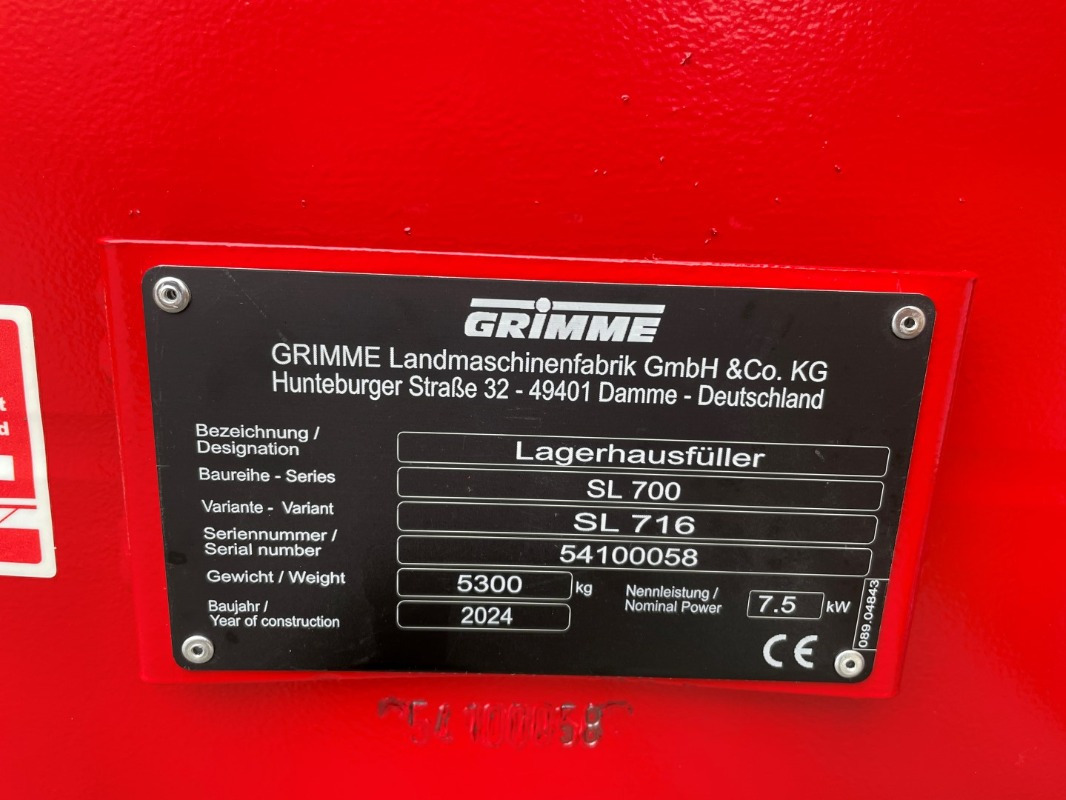 Grimme SL 716 - Rental - 저장 장치 : 사진 1 Grimme SL 716 - Rental - 저장 장치 : 사진 1