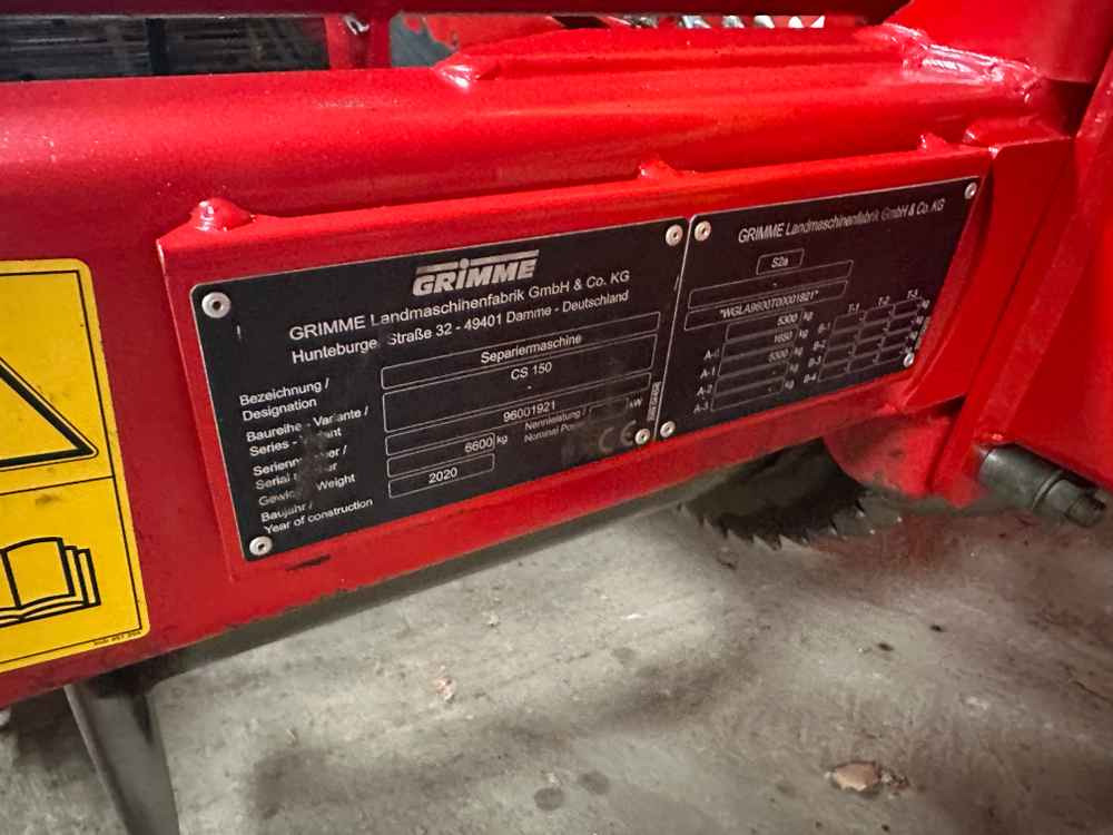 Grimme CS-150 CombiStar XL - 감자 수확기 : 사진 2 Grimme CS-150 CombiStar XL - 감자 수확기 : 사진 2
