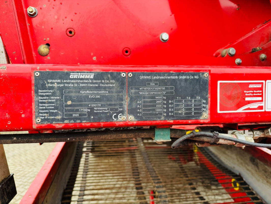 Grimme EVO 290 AirSep - 감자 수확기 : 사진 2 Grimme EVO 290 AirSep - 감자 수확기 : 사진 2