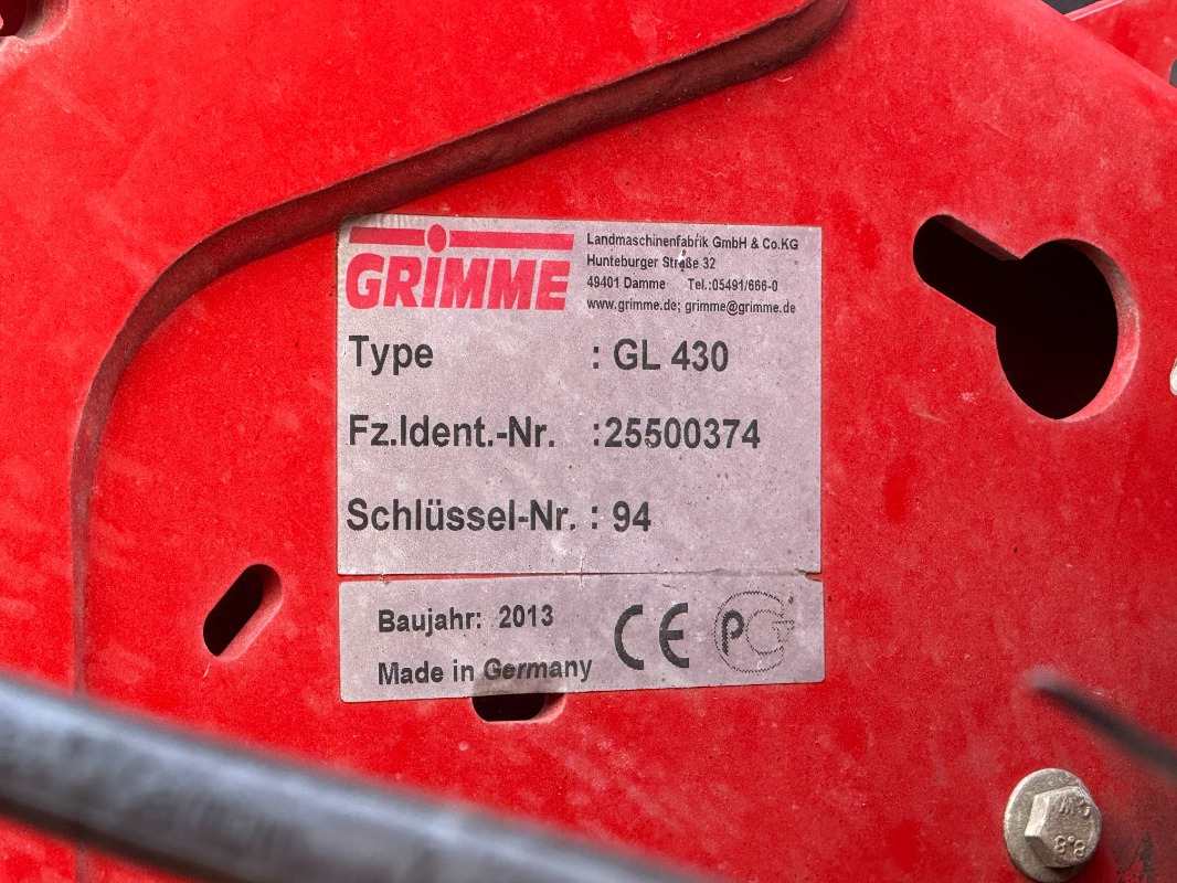 Grimme GL 430 - 콤바인 수확기 : 사진 2 Grimme GL 430 - 콤바인 수확기 : 사진 2