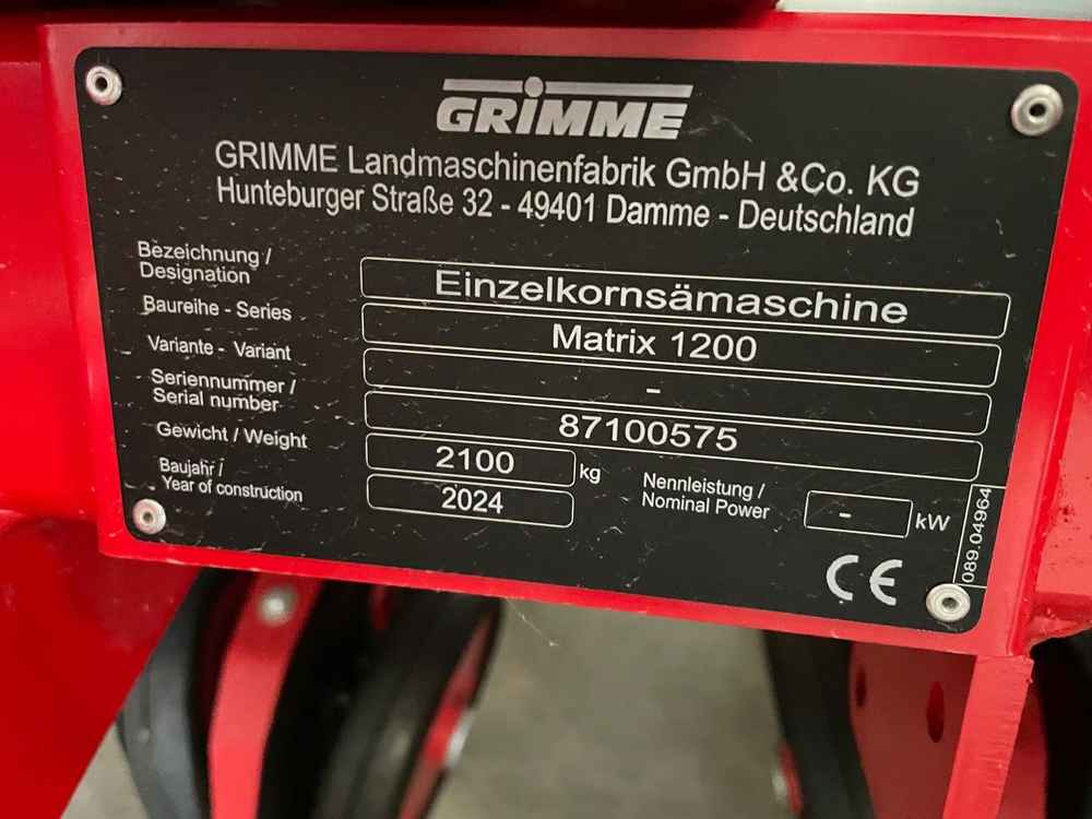Grimme MATRIX 1200 - 파종기 : 사진 2 Grimme MATRIX 1200 - 파종기 : 사진 2