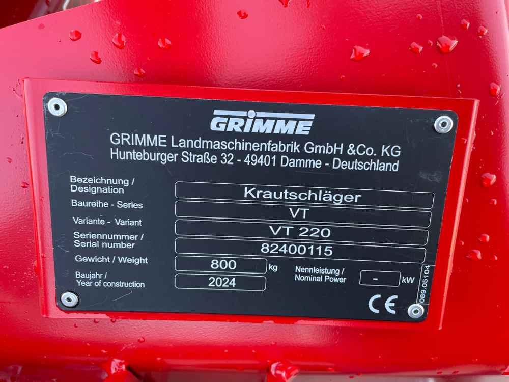 Grimme VT 220F - 수확기 부착물 : 사진 2 Grimme VT 220F - 수확기 부착물 : 사진 2