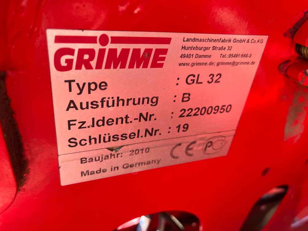 Grimme GL 32 B - 콤바인 수확기 : 사진 4 Grimme GL 32 B - 콤바인 수확기 : 사진 4