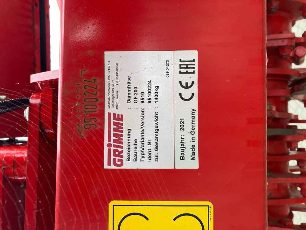 Grimme Grimme GF 200, 2 Row/ Single Bed, Hook Tine Tilla - 콤바인 수확기 : 사진 2 Grimme Grimme GF 200, 2 Row/ Single Bed, Hook Tine Tilla - 콤바인 수확기 : 사진 2