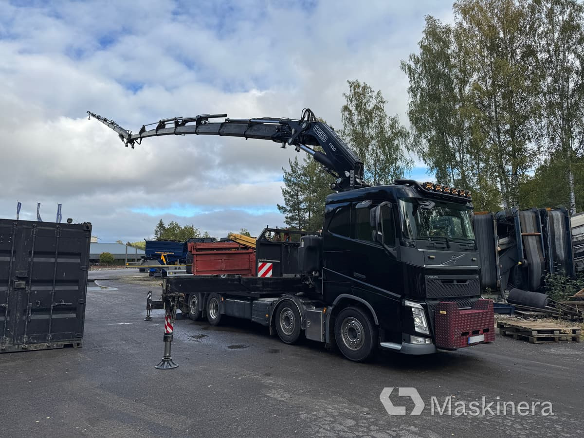 Bodbil Volvo FH 82F med Fassi F820 kran & jib - 드롭사이드/ 플랫베드 트럭, 크레인 트럭 : 사진 3 Bodbil Volvo FH 82F med Fassi F820 kran & jib - 드롭사이드/ 플랫베드 트럭, 크레인 트럭 : 사진 3