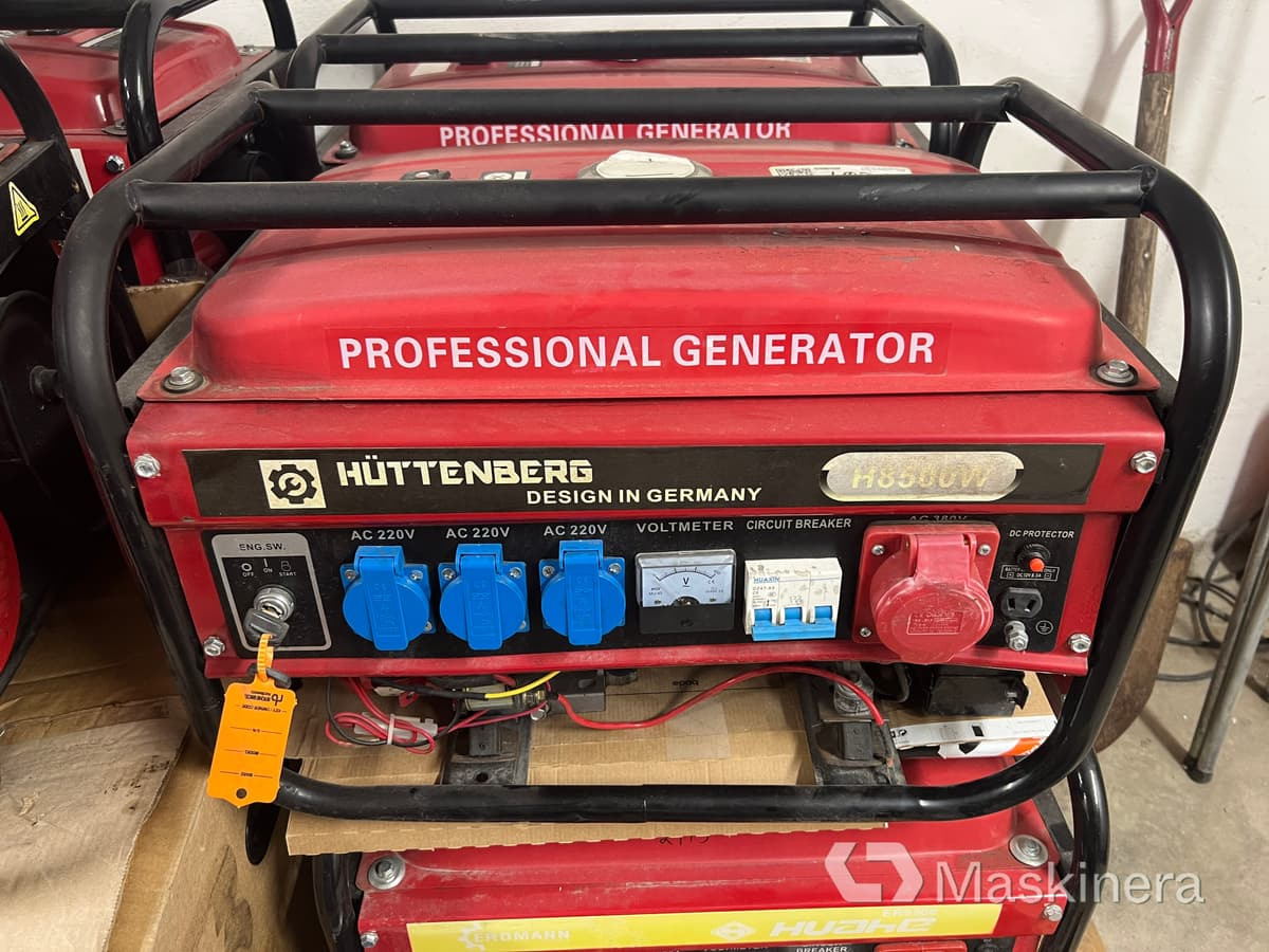 Elverk Huttenberg H8500W - 발전기 세트 : 사진 1 Elverk Huttenberg H8500W - 발전기 세트 : 사진 1