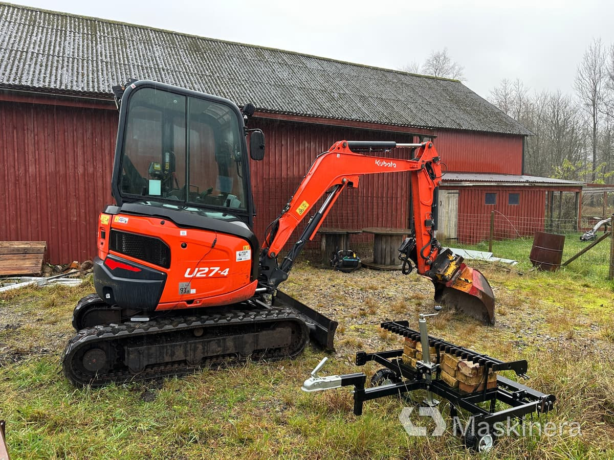 Grävmaskin Kubota U27-4 - 크롤러 굴삭기 : 사진 4 Grävmaskin Kubota U27-4 - 크롤러 굴삭기 : 사진 4