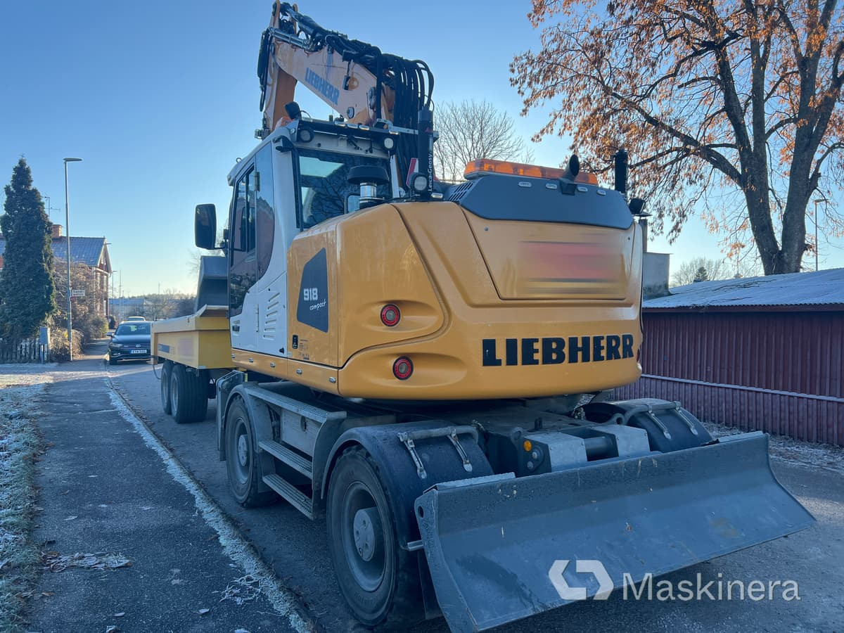 Hjulgrävare Liebherr 918 Compact Litronic med kärra - 크롤러 굴삭기 : 사진 5 Hjulgrävare Liebherr 918 Compact Litronic med kärra - 크롤러 굴삭기 : 사진 5