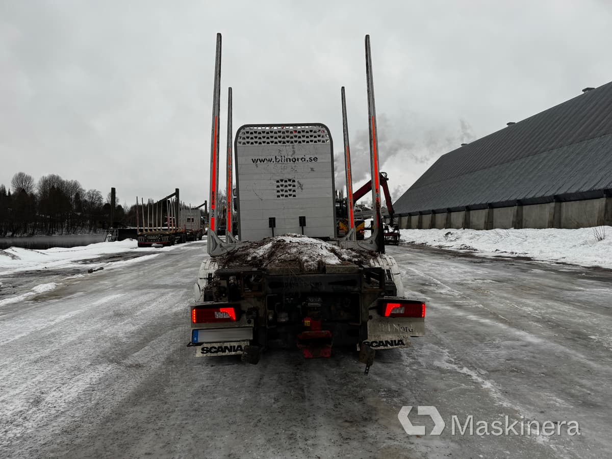 Scania R650B6X4NB Timmerekipage Scania R650B med kran och HLM Släp - 목재 트럭 : 사진 4 Scania R650B6X4NB Timmerekipage Scania R650B med kran och HLM Släp - 목재 트럭 : 사진 4