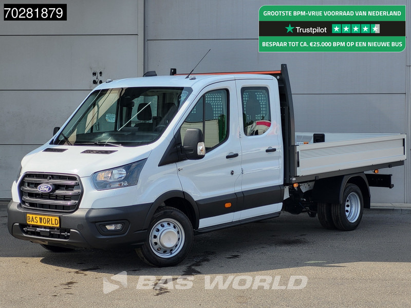 Ford Transit 170pk Automaat Dubbel Cabine 3500kg Trekhaak Open Laadbak Pritsche SYNC4 scherm CarPlay Camera Airco Trekhaak Cruise control - 플랫베드 밴 : 사진 1 Ford Transit 170pk Automaat Dubbel Cabine 3500kg Trekhaak Open Laadbak Pritsche SYNC4 scherm CarPlay Camera Airco Trekhaak Cruise control - 플랫베드 밴 : 사진 1