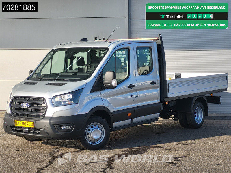 Ford Transit 170pk Automaat Dubbel Cabine 3500kg Trekhaak Open Laadbak Pritsche SYNC4 scherm CarPlay Camera Pickup Airco Trekhaak Cruise cont - 플랫베드 밴 : 사진 1 Ford Transit 170pk Automaat Dubbel Cabine 3500kg Trekhaak Open Laadbak Pritsche SYNC4 scherm CarPlay Camera Pickup Airco Trekhaak Cruise cont - 플랫베드 밴 : 사진 1