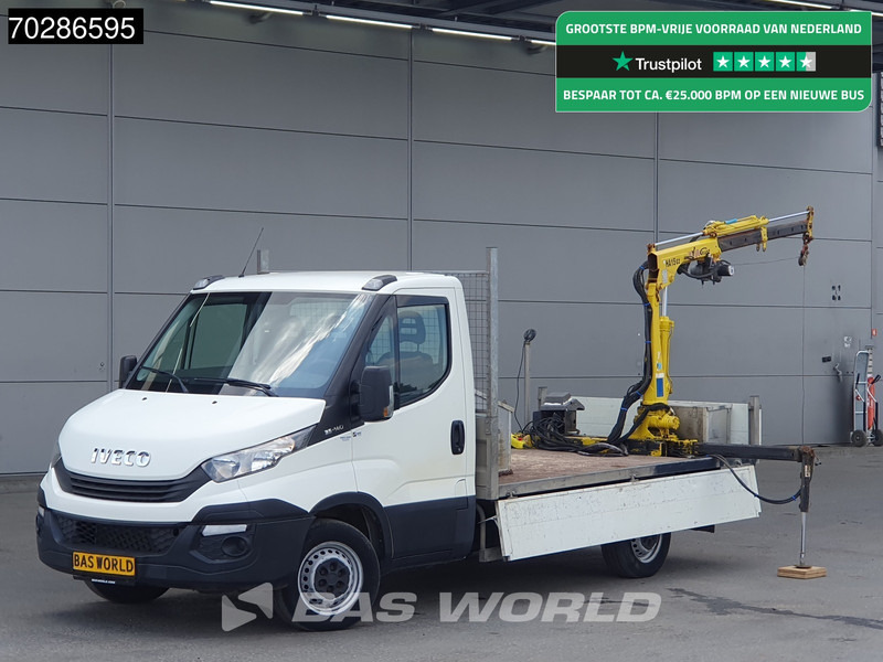 Iveco Daily 35S14 Kraanwagen Open Laadbak Hyva HA15 Euro6 3,5t Trekhaak Crane Kranwagen Kraan Pritsche Pickup Open Box Trekhaak - 플랫베드 밴 : 사진 1 Iveco Daily 35S14 Kraanwagen Open Laadbak Hyva HA15 Euro6 3,5t Trekhaak Crane Kranwagen Kraan Pritsche Pickup Open Box Trekhaak - 플랫베드 밴 : 사진 1