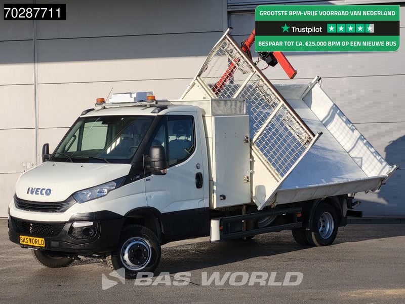 Iveco Daily 70C18 3.0L Driezijdige Kipper 500KG Kraan Kraanwagen Open Laadbak 3,5t Trekhaak Airco Cruise Euro6 Kraan Crane Kranwagen Kipper - 덤프 밴 : 사진 1 Iveco Daily 70C18 3.0L Driezijdige Kipper 500KG Kraan Kraanwagen Open Laadbak 3,5t Trekhaak Airco Cruise Euro6 Kraan Crane Kranwagen Kipper - 덤프 밴 : 사진 1