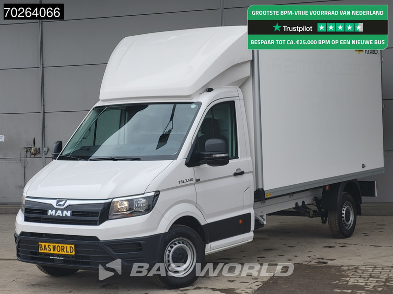 MAN TGE 3.140 Bakwagen met achterdeuren Nieuw!! Airco Meubelbak Koffer 17m3 Airco - 박스 밴 : 사진 1 MAN TGE 3.140 Bakwagen met achterdeuren Nieuw!! Airco Meubelbak Koffer 17m3 Airco - 박스 밴 : 사진 1