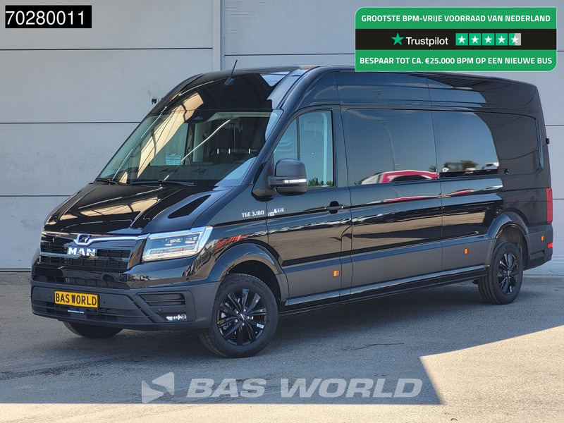 MAN TGE 3.180 4x4 Automaat 2025 Facelift L4H3 LED ACC Navi Airco Cruise Camera Parkeersensoren L3H2 Allrad 4WD 15m3 Airco - 패널 밴 : 사진 1 MAN TGE 3.180 4x4 Automaat 2025 Facelift L4H3 LED ACC Navi Airco Cruise Camera Parkeersensoren L3H2 Allrad 4WD 15m3 Airco - 패널 밴 : 사진 1