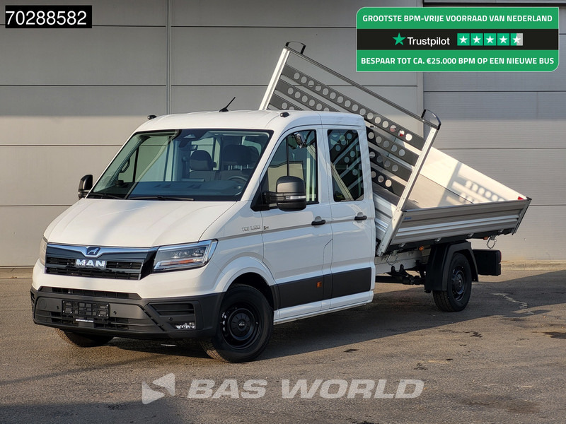 MAN TGE 3.180 Driezijdige Kipper Automaat Dubbel Cabine 2025 Facelift 180PK Trekhaak LED Navi ACC Airco Cruise Euro6 Kipper Tippe Benne Kieper - 덤프 밴 : 사진 1 MAN TGE 3.180 Driezijdige Kipper Automaat Dubbel Cabine 2025 Facelift 180PK Trekhaak LED Navi ACC Airco Cruise Euro6 Kipper Tippe Benne Kieper - 덤프 밴 : 사진 1