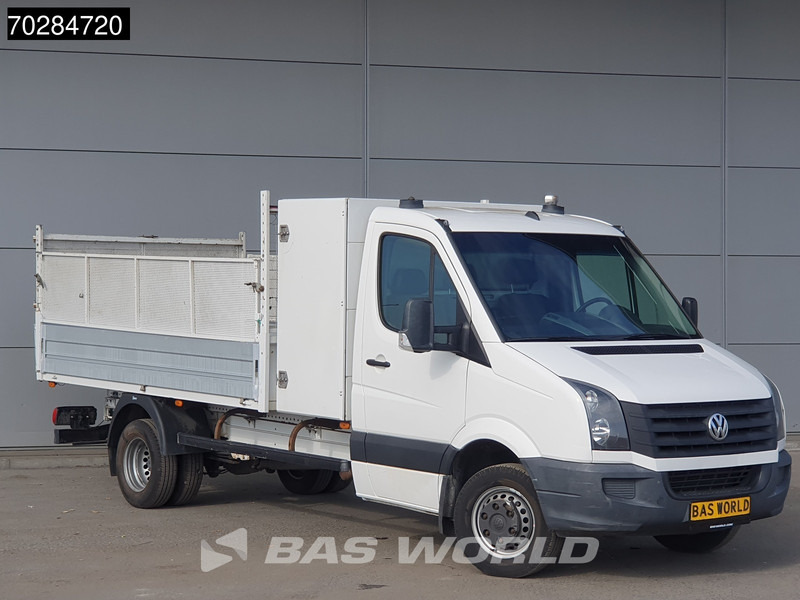 Volkswagen Crafter 136pk Open Laadbak met Kist Dubbellucht 3,5t Trekhaak Airco Euro6 Tipper Benne Kieper Airco Trekhaak - 플랫베드 밴 : 사진 3 Volkswagen Crafter 136pk Open Laadbak met Kist Dubbellucht 3,5t Trekhaak Airco Euro6 Tipper Benne Kieper Airco Trekhaak - 플랫베드 밴 : 사진 3