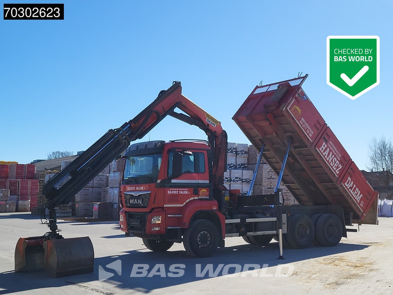 MAN TGS 33.440 6X4 Palfinger PK23001-EH Kran Crane Big-Axle 13m3 tipper Euro 6 - 덤프트럭, 크레인 트럭 : 사진 1 MAN TGS 33.440 6X4 Palfinger PK23001-EH Kran Crane Big-Axle 13m3 tipper Euro 6 - 덤프트럭, 크레인 트럭 : 사진 1