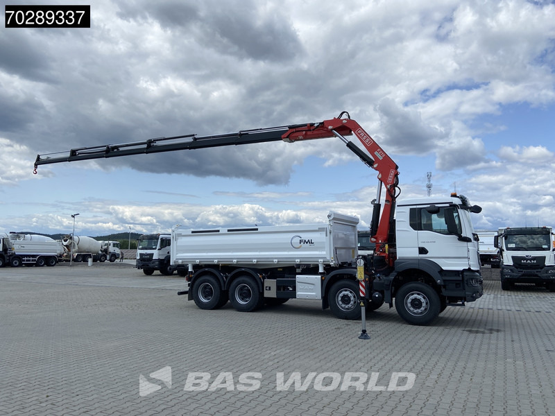 MAN TGS 35.440 8X4 NEW! Fassi F275.026 Kran Crane 13m3 3-Sided Tipper Big-Axle Euro 6 - 덤프트럭, 크레인 트럭 : 사진 3 MAN TGS 35.440 8X4 NEW! Fassi F275.026 Kran Crane 13m3 3-Sided Tipper Big-Axle Euro 6 - 덤프트럭, 크레인 트럭 : 사진 3