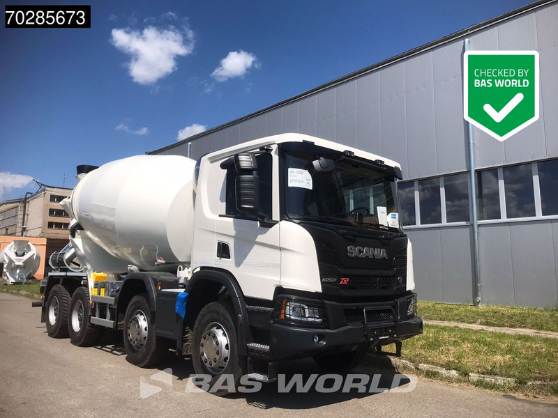 Scania P420 XT 8X4 NEW! 10m3 FML Mixer Automatic Steel suspension Big-Axle Euro 6 - 콘크리트 믹서 트럭 : 사진 1 Scania P420 XT 8X4 NEW! 10m3 FML Mixer Automatic Steel suspension Big-Axle Euro 6 - 콘크리트 믹서 트럭 : 사진 1