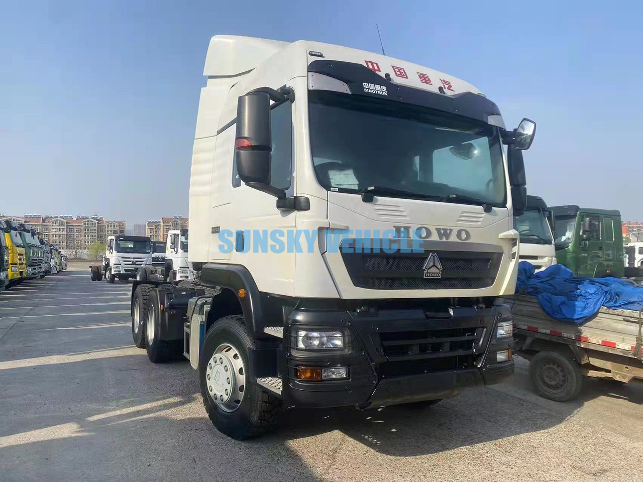 HOWO Brand New TX 6X4 400HP Tractor Head - 트랙터 유닛 : 사진 1 HOWO Brand New TX 6X4 400HP Tractor Head - 트랙터 유닛 : 사진 1