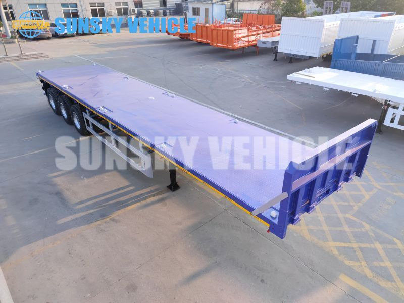 SUNSKY 3-axle Flat Deck Trailer - 드롭사이드/ 플랫베드 세미 트레일러 : 사진 3 SUNSKY 3-axle Flat Deck Trailer - 드롭사이드/ 플랫베드 세미 트레일러 : 사진 3