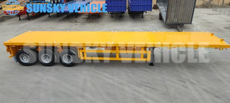 SUNSKY 3-axle Flat Deck Trailer - 드롭사이드/ 플랫베드 세미 트레일러 : 사진 5 SUNSKY 3-axle Flat Deck Trailer - 드롭사이드/ 플랫베드 세미 트레일러 : 사진 5