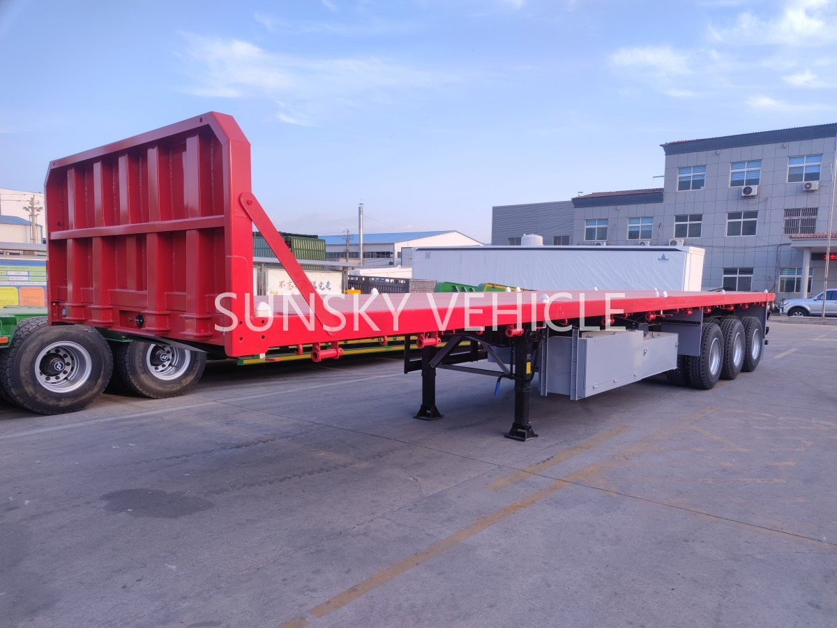 SUNSKY Flatbed Trailer with henred type axles and suspension - 드롭사이드/ 플랫베드 세미 트레일러 : 사진 1 SUNSKY Flatbed Trailer with henred type axles and suspension - 드롭사이드/ 플랫베드 세미 트레일러 : 사진 1