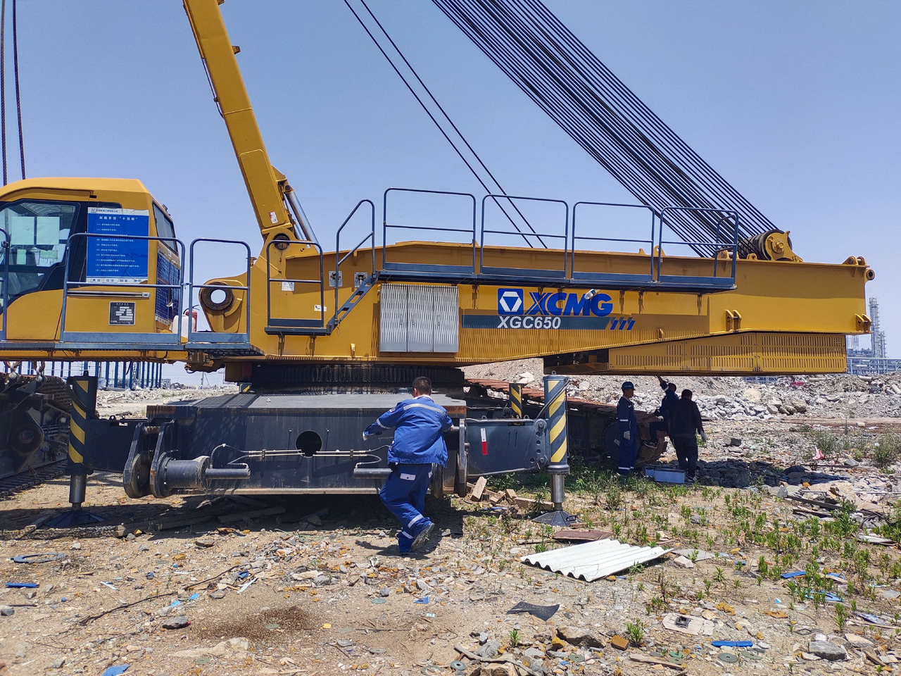 XCMG Official Hydraulic Lifting Crawler Crane XGC650 650 Used Mobile Crane Price For Sale - 크롤러 크레인 : 사진 2 XCMG Official Hydraulic Lifting Crawler Crane XGC650 650 Used Mobile Crane Price For Sale - 크롤러 크레인 : 사진 2