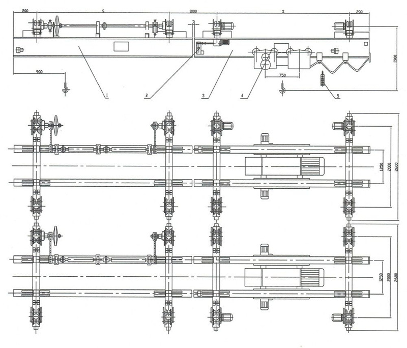 XCMG electric double-girder suspension rail-crossing crane - 갠트리 크레인 : 사진 4 XCMG electric double-girder suspension rail-crossing crane - 갠트리 크레인 : 사진 4