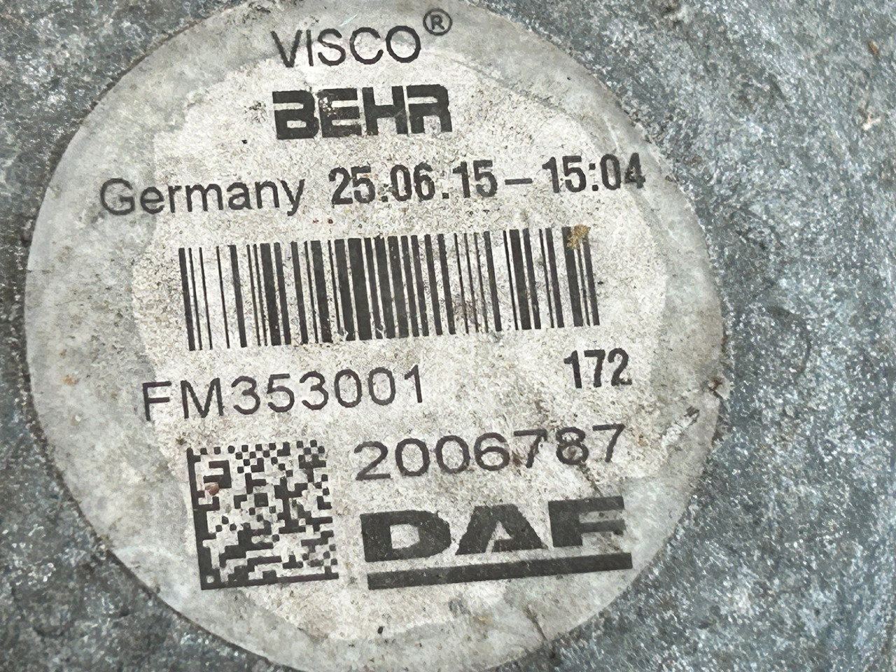 DAF VISCO VISCOTIC CLUTCH XF 106 460 - 팬 트럭 용 : 사진 5 DAF VISCO VISCOTIC CLUTCH XF 106 460 - 팬 트럭 용 : 사진 5