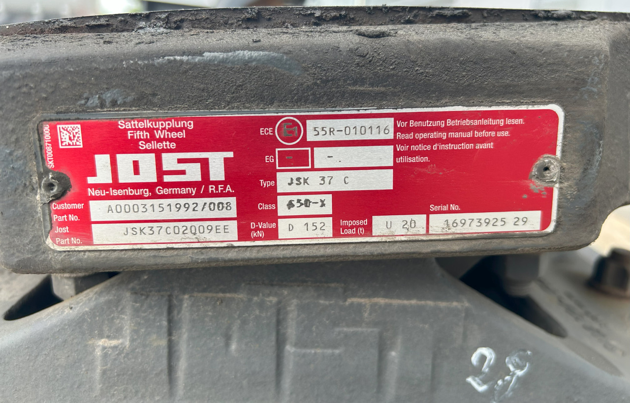 JOST JSK37C MERCEDES ACTROS MP4 - 예비 휠 커플링 트럭 용 : 사진 5 JOST JSK37C MERCEDES ACTROS MP4 - 예비 휠 커플링 트럭 용 : 사진 5