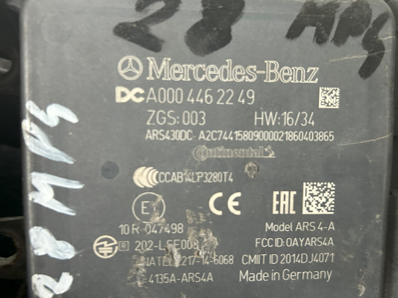 MERCEDES-BENZ RADAR DISTRONIC ACTROS MP4 - ECU : 사진 4 MERCEDES-BENZ RADAR DISTRONIC ACTROS MP4 - ECU : 사진 4