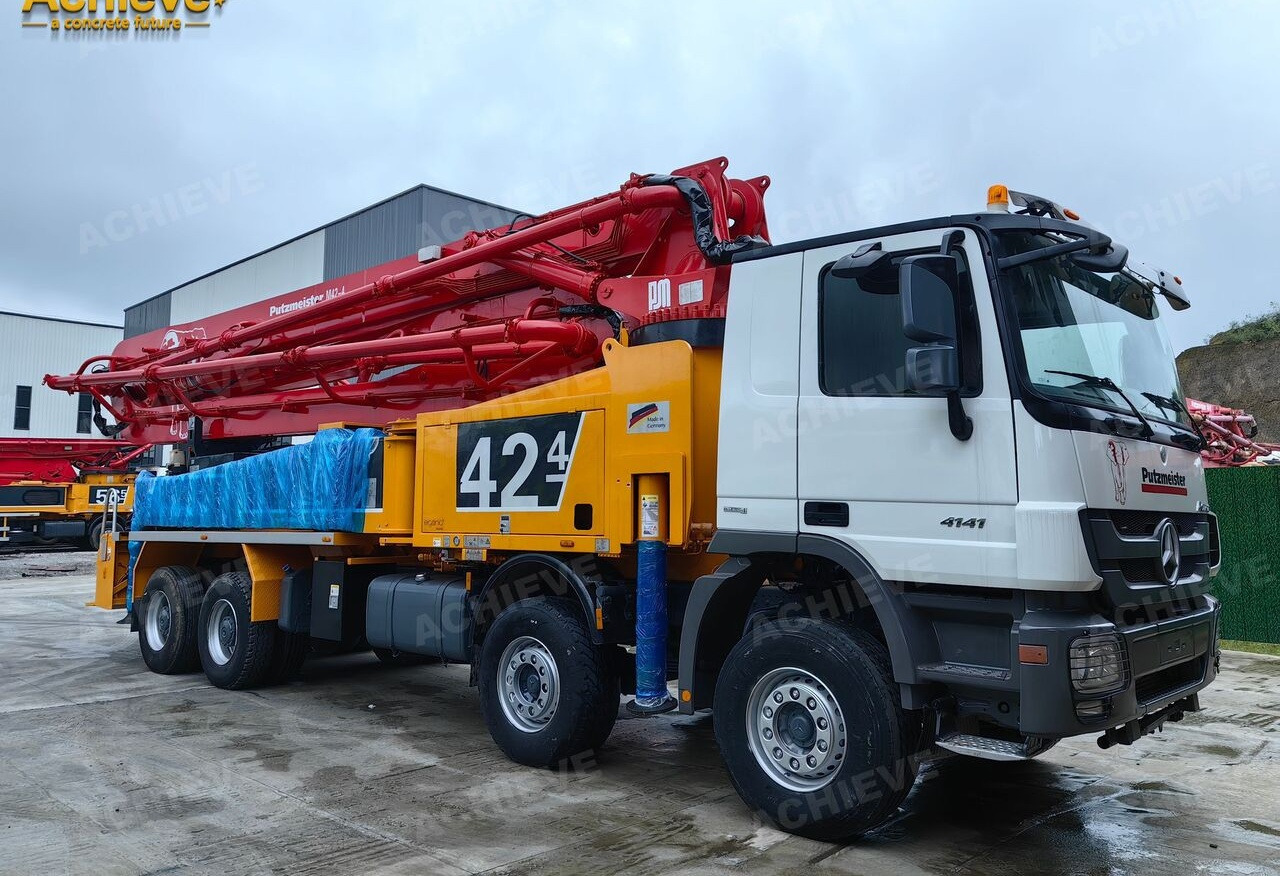 PUTZMEISTER Mercedes-Benz Actros 4141 concrete pumpM42-4R 170 m³【ACHIEVE】TOP CONDITION!!! - 콘크리트 펌프 트럭 : 사진 1 PUTZMEISTER Mercedes-Benz Actros 4141 concrete pumpM42-4R 170 m³【ACHIEVE】TOP CONDITION!!! - 콘크리트 펌프 트럭 : 사진 1