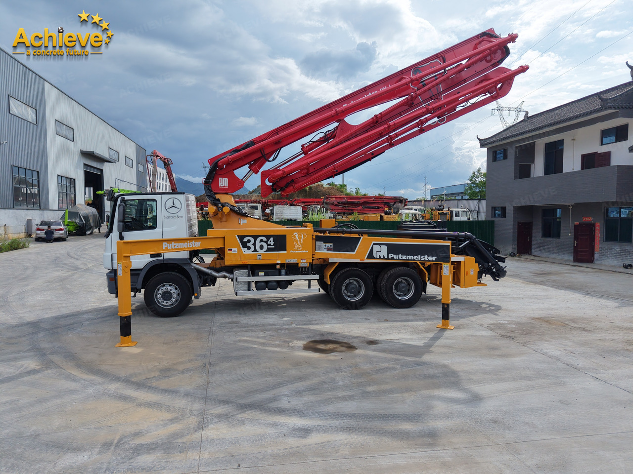 콘크리트 펌프 트럭 PUTZMEISTER Mercedes-Benz M36-4 2018 ACTROS 3341【ACHIEVE】TOP CONDITION!!! : 사진 12 콘크리트 펌프 트럭 PUTZMEISTER Mercedes-Benz M36-4 2018 ACTROS 3341【ACHIEVE】TOP CONDITION!!! : 사진 12