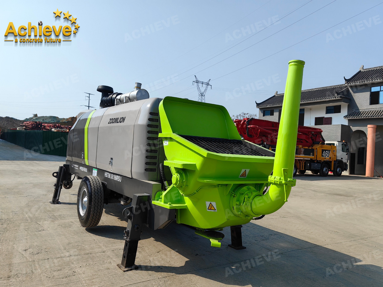 Zoomlion 2022 Zoomlion HBT 90.18.186RSU hydraulic Concrete Trailer Pump in China【ACHIEVE】TOP CONDITION!!! - 고정식 콘크리트 펌프 : 사진 5 Zoomlion 2022 Zoomlion HBT 90.18.186RSU hydraulic Concrete Trailer Pump in China【ACHIEVE】TOP CONDITION!!! - 고정식 콘크리트 펌프 : 사진 5