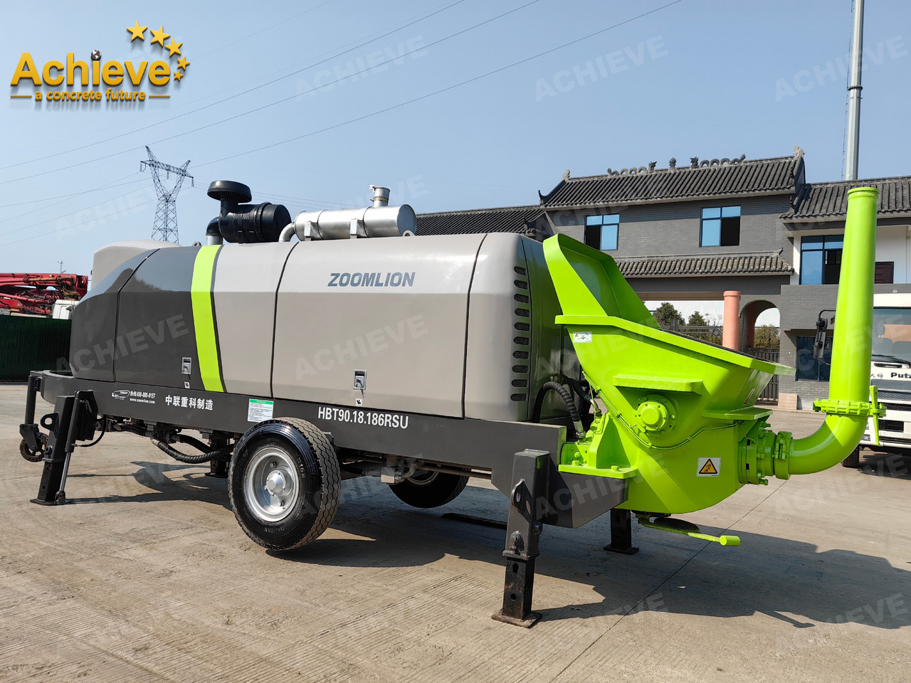 Zoomlion 2022 Zoomlion HBT 90.18.186RSU hydraulic Concrete Trailer Pump in China【ACHIEVE】TOP CONDITION!!! - 고정식 콘크리트 펌프 : 사진 4 Zoomlion 2022 Zoomlion HBT 90.18.186RSU hydraulic Concrete Trailer Pump in China【ACHIEVE】TOP CONDITION!!! - 고정식 콘크리트 펌프 : 사진 4