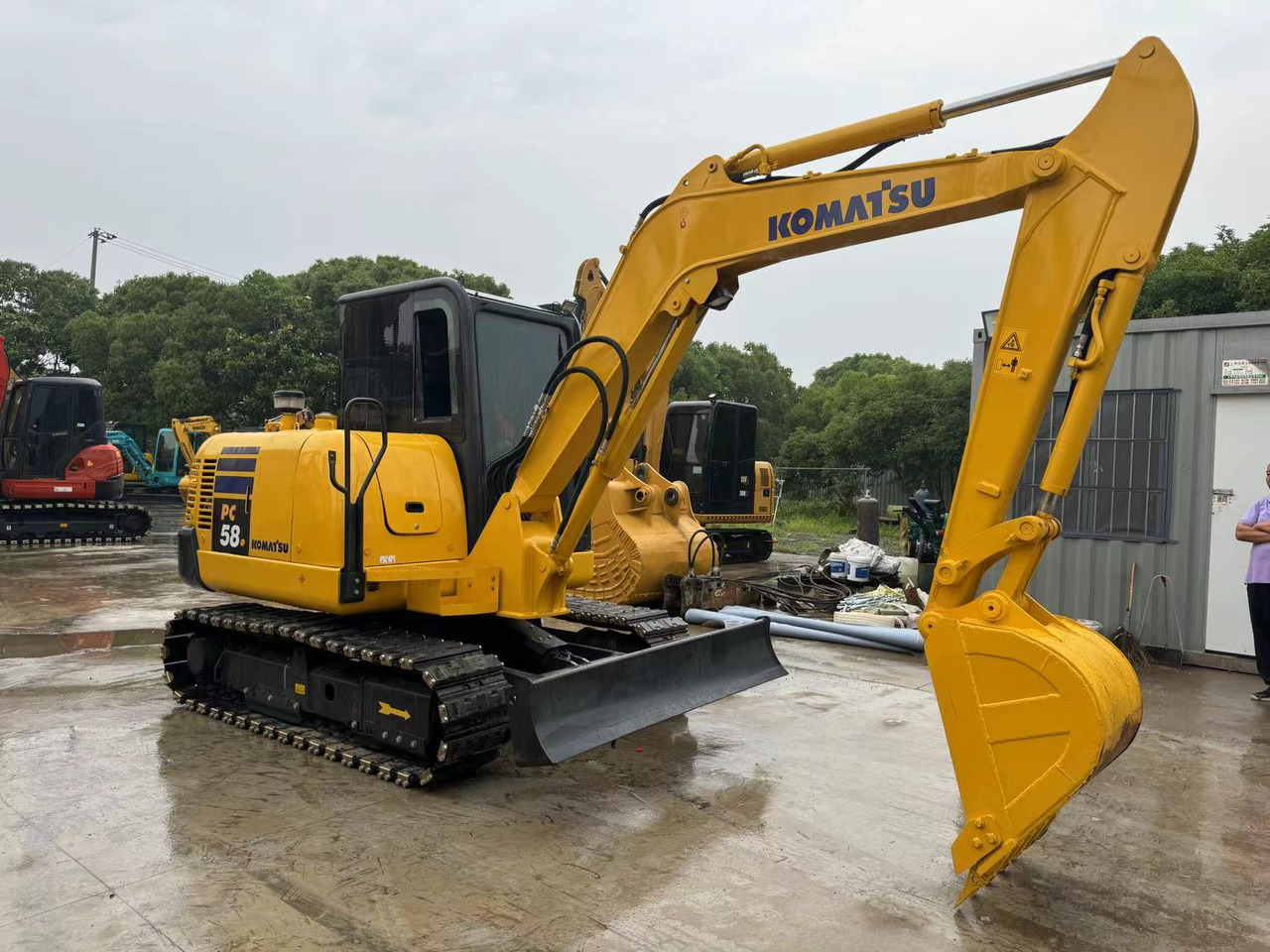 Komatsu PC58, PC56, PC55 Small Excavator With Rubber Tracks - 크롤러 굴삭기 : 사진 1 Komatsu PC58, PC56, PC55 Small Excavator With Rubber Tracks - 크롤러 굴삭기 : 사진 1