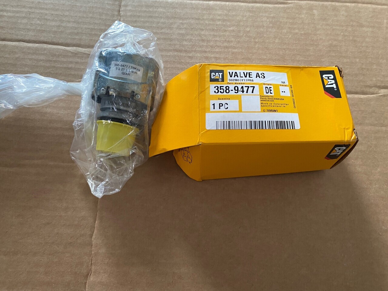 Caterpillar 6015B 6020B Valve 358-9477 3589477 - 예비 부속 트럭 용 : 사진 1 Caterpillar 6015B 6020B Valve 358-9477 3589477 - 예비 부속 트럭 용 : 사진 1