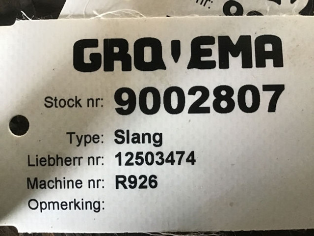 Liebherr A928 / R926 / R930 - 공기 흡입 파이프 : 사진 1 Liebherr A928 / R926 / R930 - 공기 흡입 파이프 : 사진 1