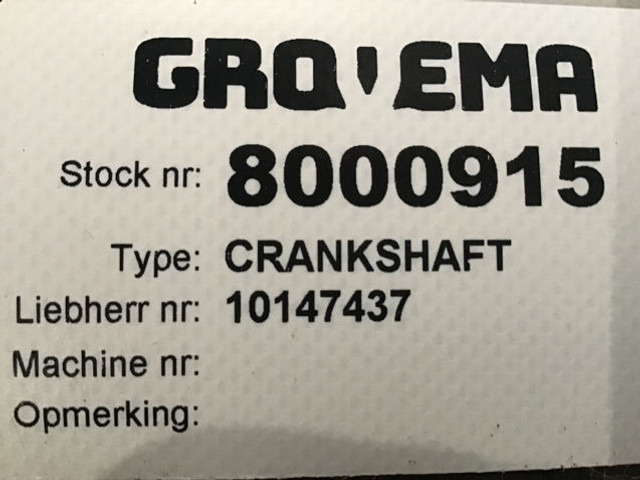 Liebherr Crankshaft - 크랭크 샤프트 : 사진 4 Liebherr Crankshaft - 크랭크 샤프트 : 사진 4