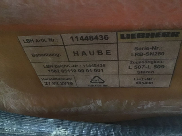 Liebherr Engine Hood - 차양 : 사진 4 Liebherr Engine Hood - 차양 : 사진 4