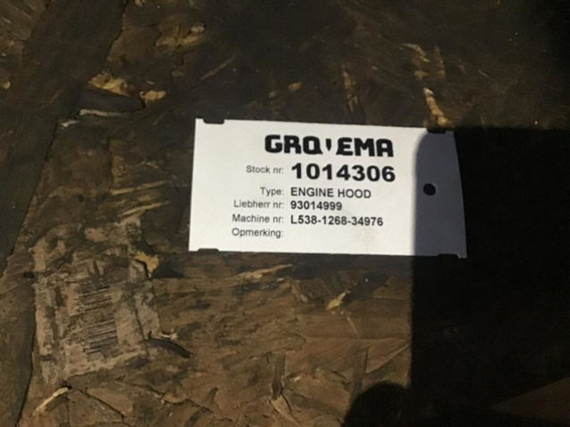 Liebherr Engine Hood - 차양 : 사진 4 Liebherr Engine Hood - 차양 : 사진 4